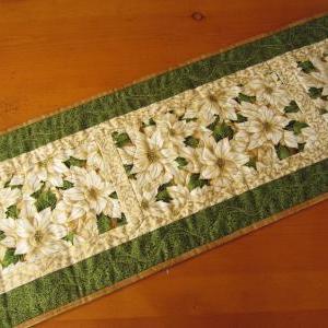 Christmas Table Runner, Handmade Quilted..