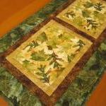 Quilted Table Runner Nature's Beauty