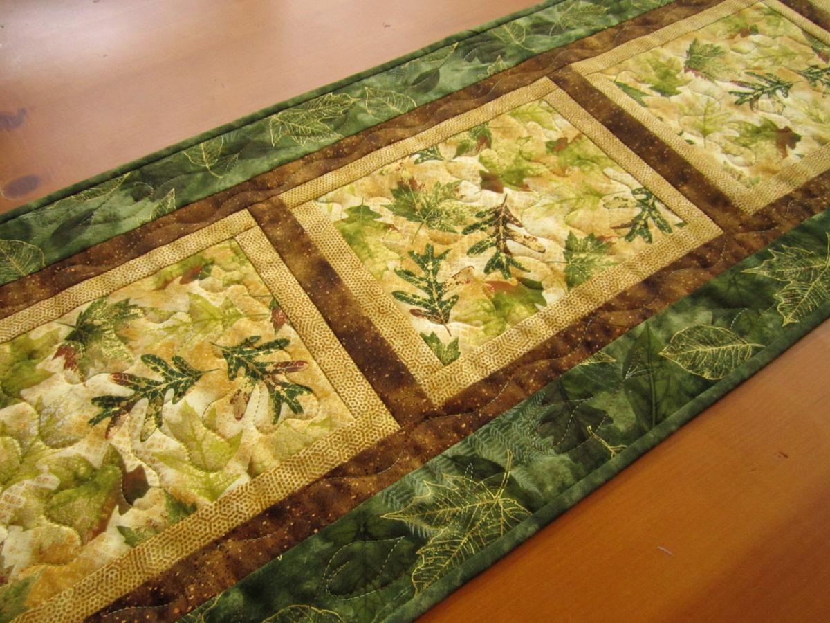 Quilted Table Runner Nature's Beauty on Luulla